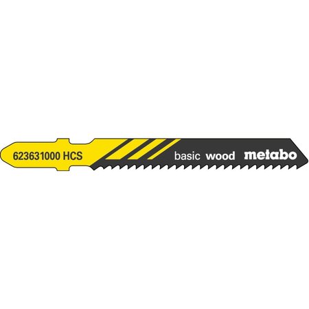 METABO JIGSAW BLADE -HCS 2" 12 tpi  Hardwood, softwood, chip-board, block-board, 7/64"-9/16" in., plastics 623631000